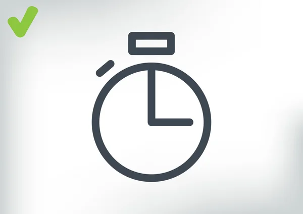 Horloge web pictogram — Stockvector