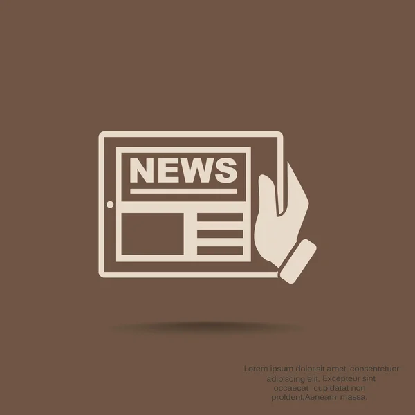 News icône web — Image vectorielle
