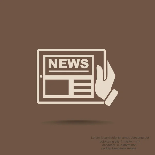 News web icon — Stock Vector