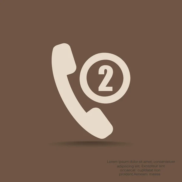 Web telefoonpictogram — Stockvector