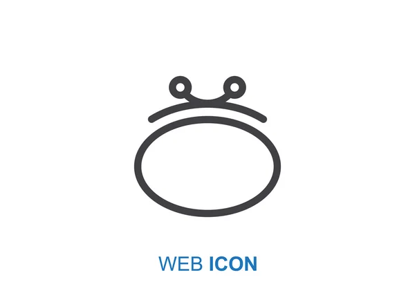 Web-Ikone für Brieftasche — Stockvektor
