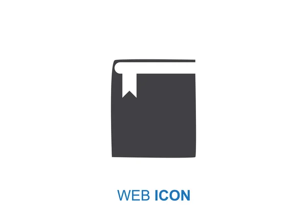 Geschlossenes Buch Web-Symbol — Stockvektor