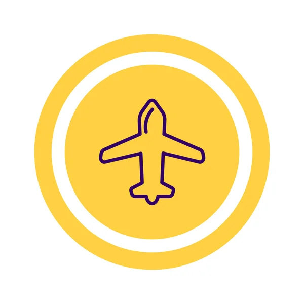 Icono web aeronave — Vector de stock