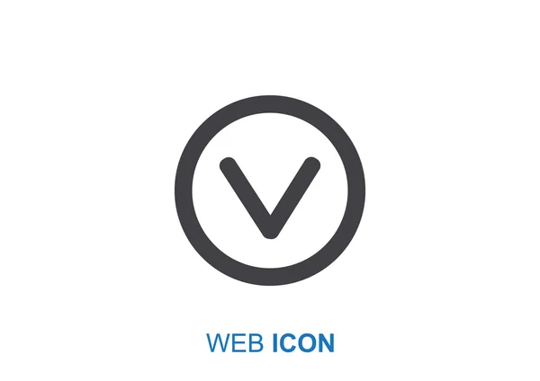 Marca de verificación icono web — Archivo Imágenes Vectoriales