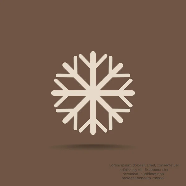 Εικονίδιο web νιφάδα χιονιού — Διανυσματικό Αρχείο