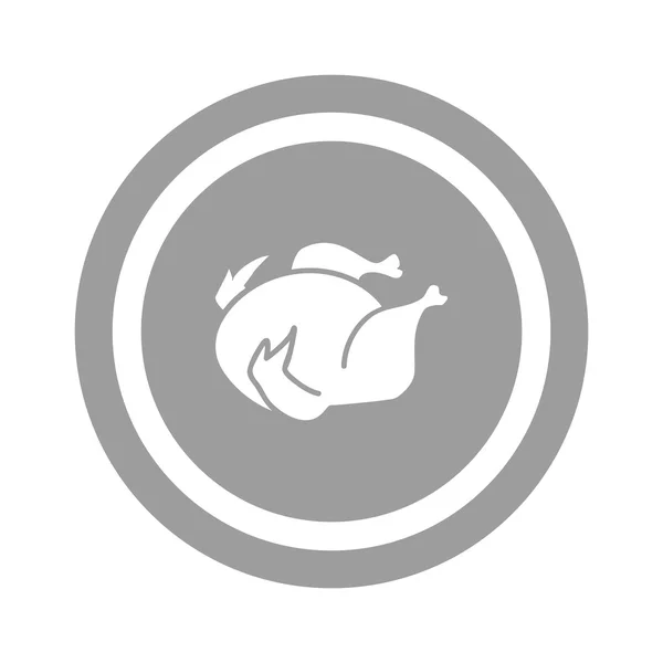 Reasted chicken web icon — стоковый вектор