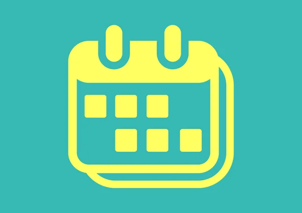 Hoja de calendario icono web simple — Archivo Imágenes Vectoriales