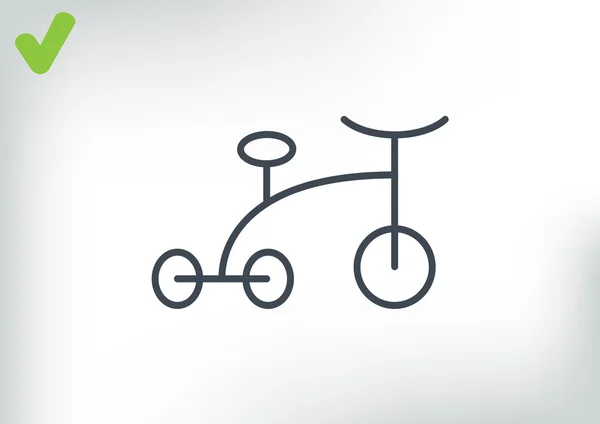 Triciclo icono web — Vector de stock