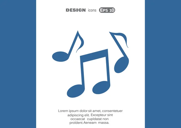 Icône web musique — Image vectorielle