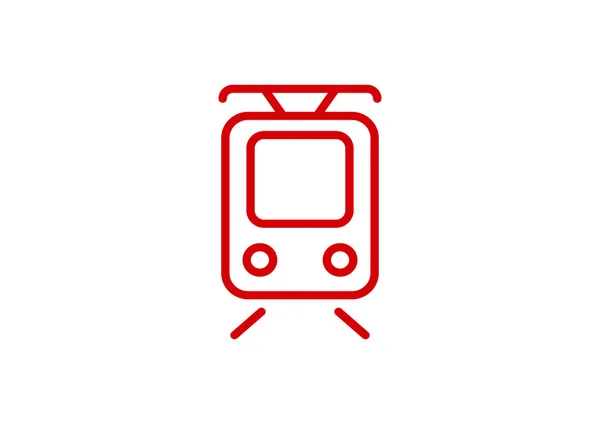 Icona web del tram — Vettoriale Stock
