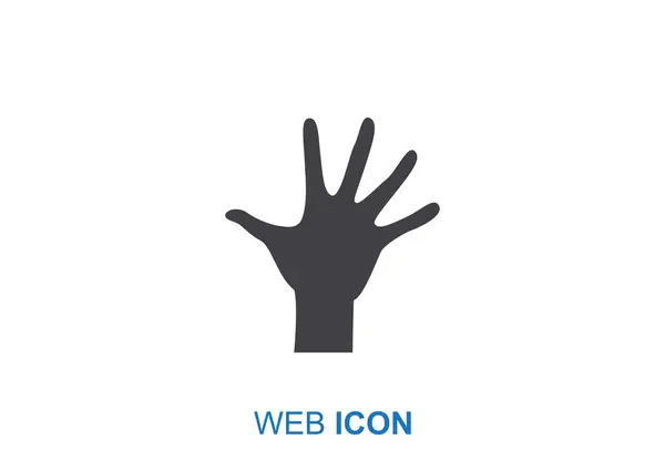 Icona web mano — Vettoriale Stock