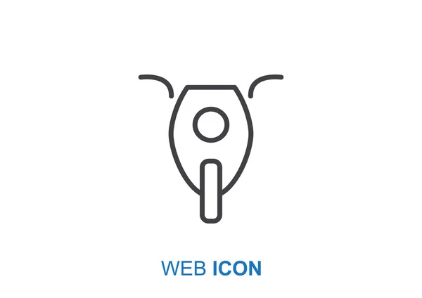 Icono web de motocicleta — Vector de stock