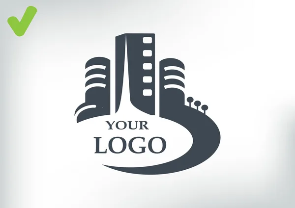 Logotipo dos edifícios — Vetor de Stock