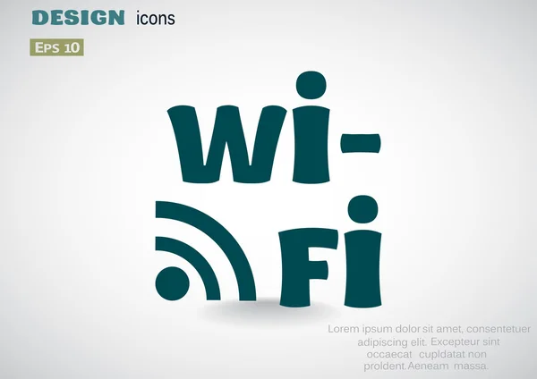 Wi-fi Διαδίκτυο εικονίδιο — Διανυσματικό Αρχείο