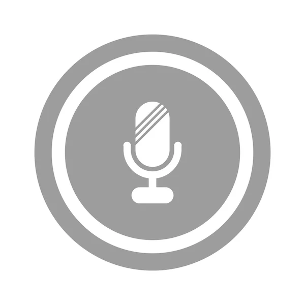 Icône web microphone — Image vectorielle