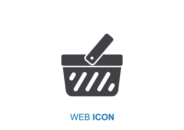 Mengecek ikon web Cart - Stok Vektor
