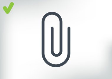 Basit klips web simgesi 