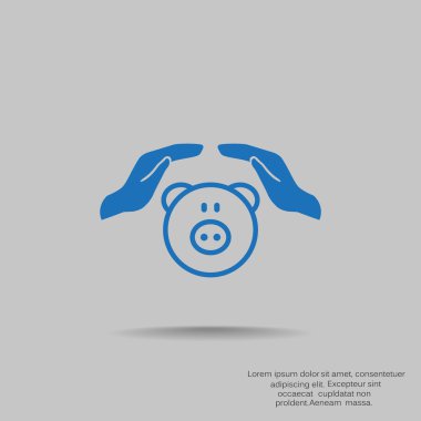 El simgesi ile Piggy banka 