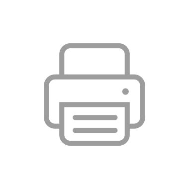 Kağıt web simgesi ile çalışma yazıcı 