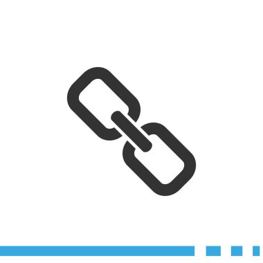 Zincir işareti iletişim web simgesi