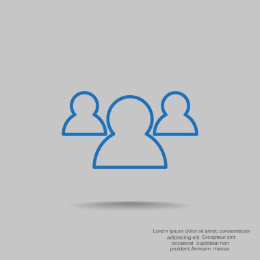 Grup insanların web simgesi