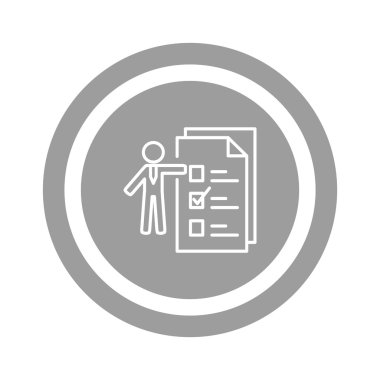 Kontrol listesi ile basit iş adamı