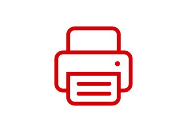 Kağıt web simgesi ile çalışma yazıcı 