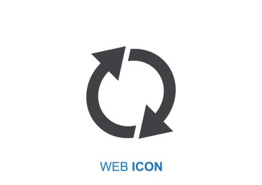 Döndürme oklarını web simgesi