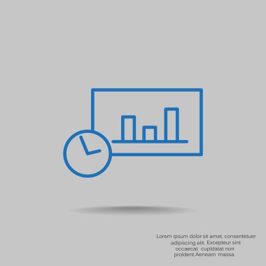 iş büyüyen grafik sunum simgesini