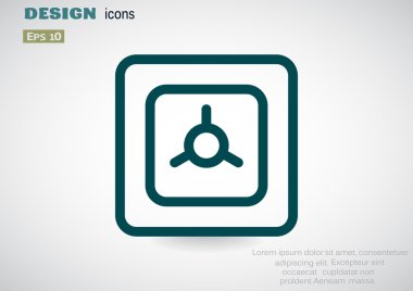 Basit güvenli illüstrasyon 