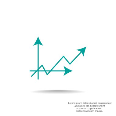 iş büyüyen grafik sunum simgesini
