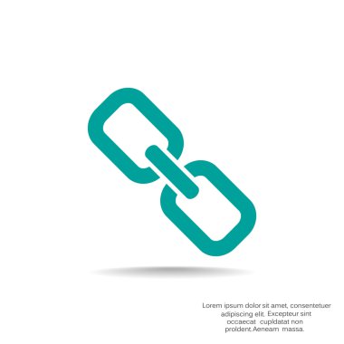 Zincir işareti iletişim web simgesi