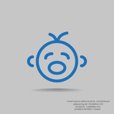 Ağlayan bebek siluet 