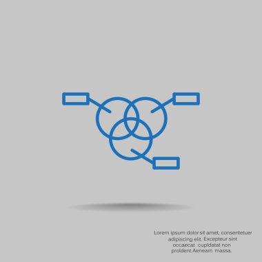 Yuvarlak Infographic web simgesi 