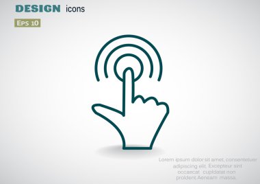 İşlem web simgeye dokunun