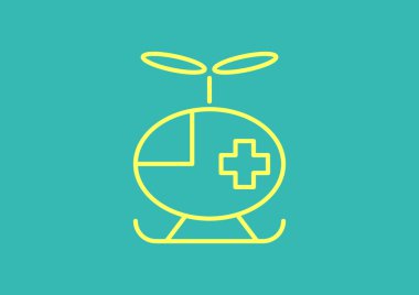  Tıbbi helikopter simgesi