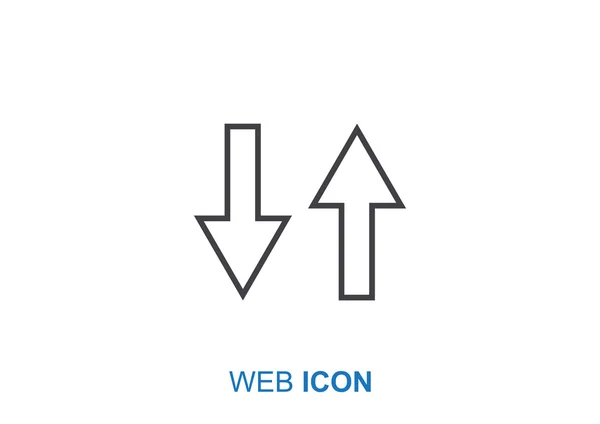 Flechas icono web — Archivo Imágenes Vectoriales