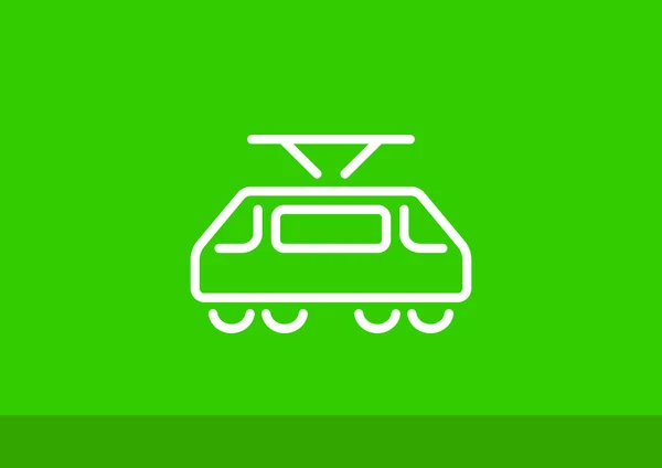 Tramvay web simgesi — Stok Vektör