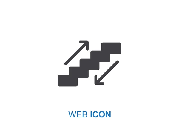 Escalera icono web — Archivo Imágenes Vectoriales