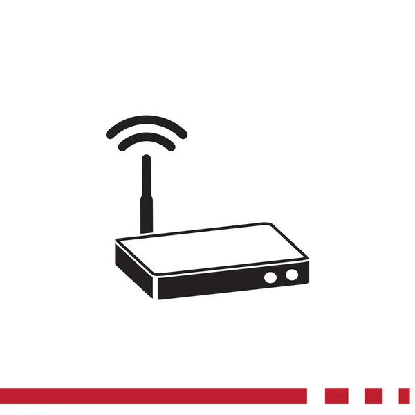 Modem mit Wellen Web-Symbol — Stockvektor