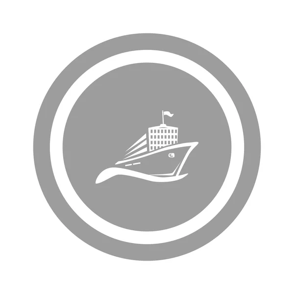Schip web pictogram — Stockvector