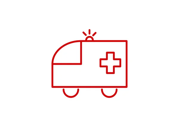 Ambulance web pictogram — Stockvector