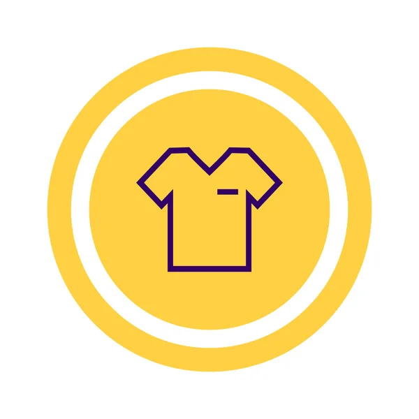 Simple t-shirt icon — Stock Vector