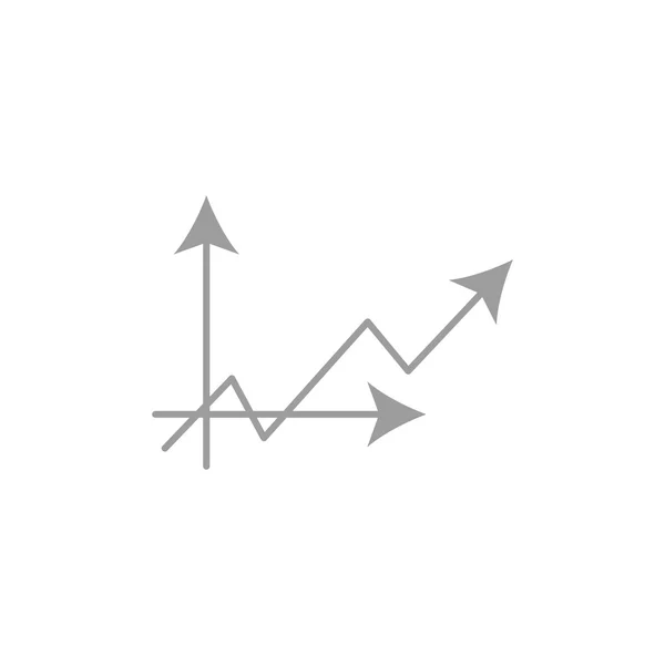 Geschäft wächst Chartpräsentation Symbol — Stockvektor