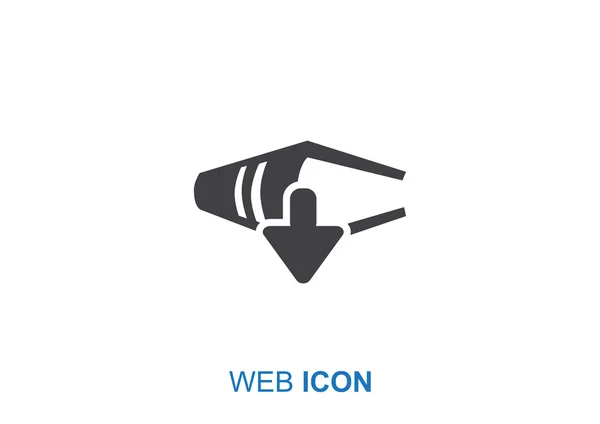 Descargar libro icono web — Vector de stock