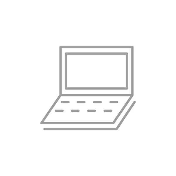 간단한 노트북 웹 아이콘 — 스톡 벡터