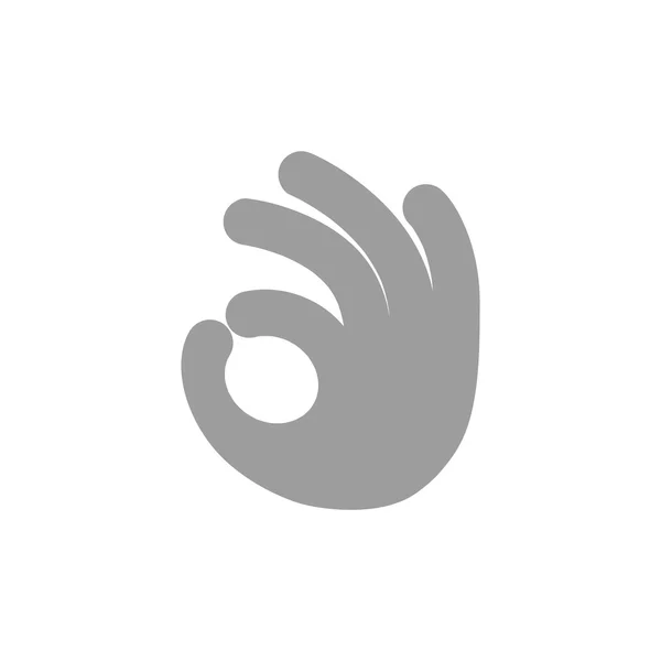 Ok gesto icona web — Vettoriale Stock