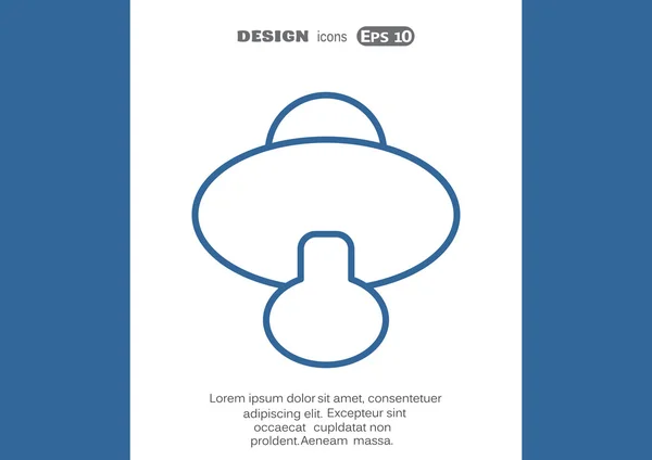 Icono de chupete simple — Archivo Imágenes Vectoriales