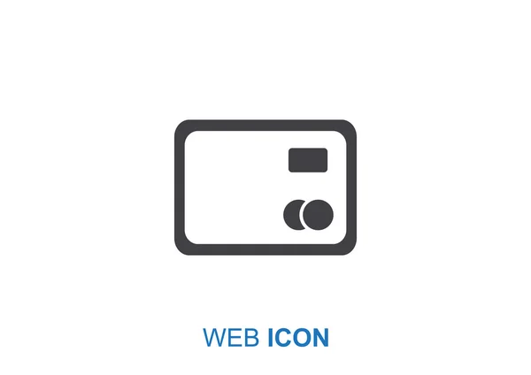 Plastic card web icon — Stock Vector