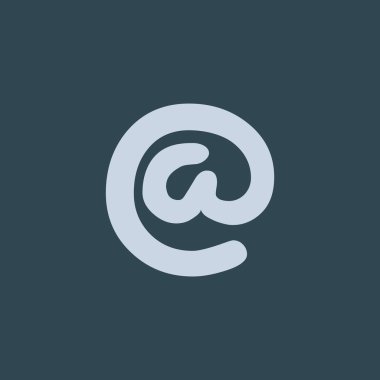 Geniş e-posta işareti web simgesi